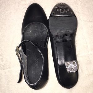 Black Heeled Tap Shoes